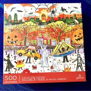 New Galison HALLOWEEN PARADE 500-Piece  Puzzle By Michael Storrings